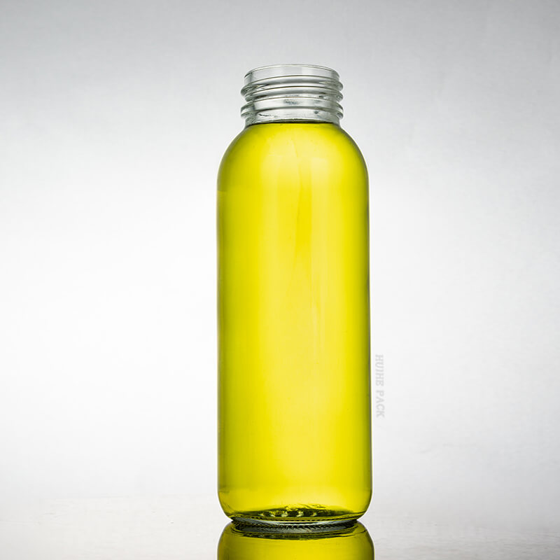 Botella de bebida de vidrio de 320 ml y 450 ml de boca ancha (12)