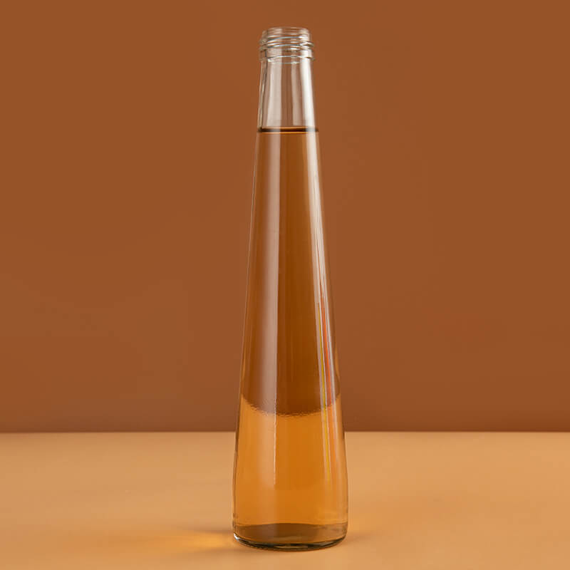 Botella de cristal de cóctel en forma de cono de 250 ml y 330 ml