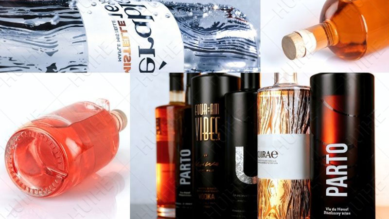 Botella de licor redonda cl&aacute;sica - botellas de licor redondas