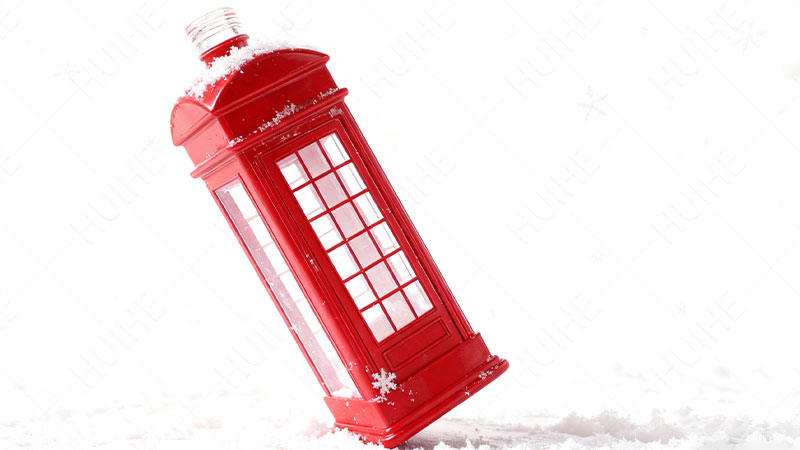 Tama&ntilde;os de botellas de licor Medidas est&aacute;ndar: botella de licor con forma de cabina