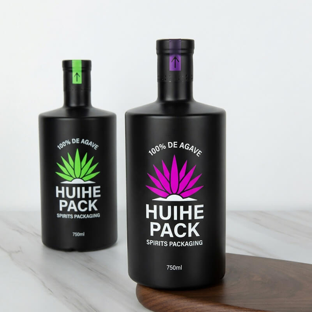 Botella de licor de vidrio Jersey Super Flint de 750 ml