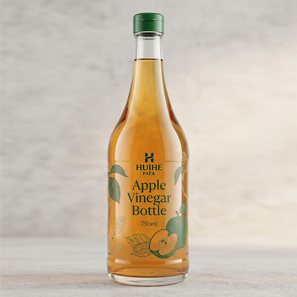 Fabricante de botellas de vinagre de vidrio de 750 ml