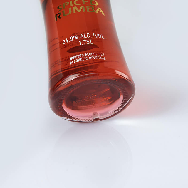 Botella de vodka de vidrio de 1.75L extra grande con tapa de tornillo