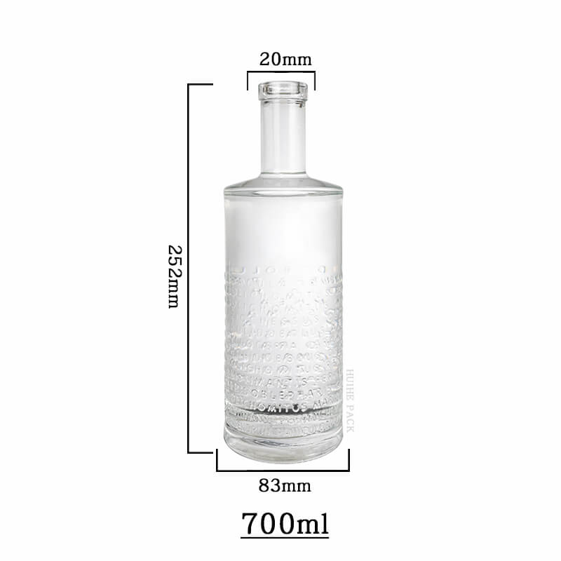 Raised Letters Liquor Bottle-capacity Letras elevadas con capacidad de botella