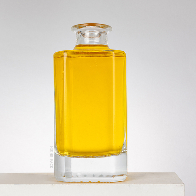 Prisma rectangular mini botella de licor de vidrio 250 ml