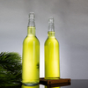 Proveedor confiable chino de botella de bebida de vidrio con acabado de tornillo de 600 ml