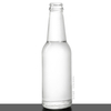 Botella de vidrio de sidra de manzana carbonatada transparente Flint de 250 ml con tapa de corona de 26 mm