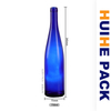 Proveedor exclusivo de botellas de licor de vino de vodka de vidrio azul cobalto de 750 ml