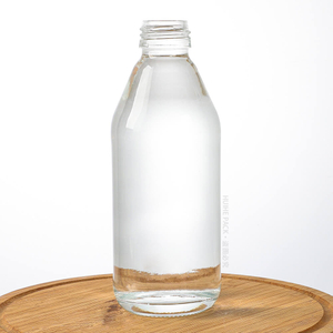 Botella de bebida Kombucha de leche láctea de vidrio de 250 ml