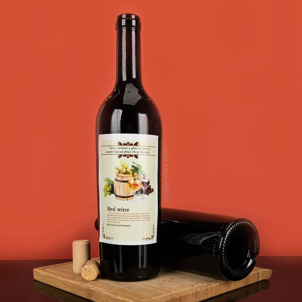 Acabado de corcho para botella de vino.