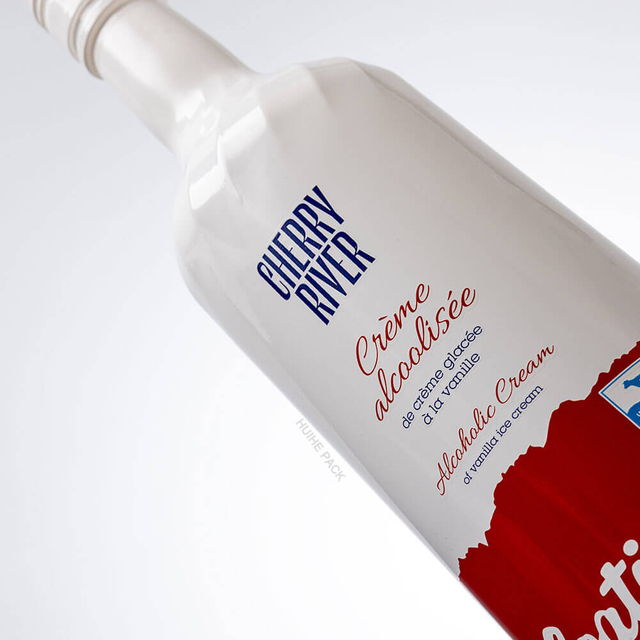 Botella de licor de vodka, ron, ginebra, licor, cristal de &oacute;palo, forma c&oacute;nica, 750ml