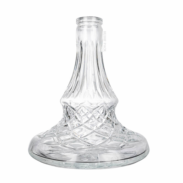 Botella de licor de fondo ancho con un diamante - estampado