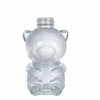Forma de oso Botella de licor de vidrio transparente 500 ml de botella de hidromiel