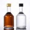Botellas de alcohol peque&ntilde;as de vidrio de pedernal transparente de cuello solitario de 50 ml a granel