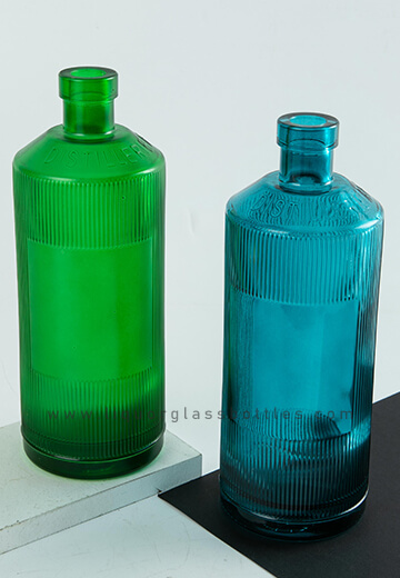 Botella de vidrio de tequila