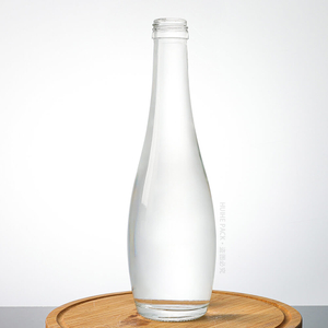 Botella de vidrio para beber agua y bebidas gaseosas de 330 ml con tapón de rosca