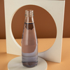 Botella de vidrio de limoncello redonda transparente de 250 ML