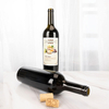 Botella de copa de vino Bordolese Conica de color oscuro con etiqueta personalizada