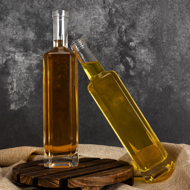 Cuello largo alto Slim 500 ml de espíritu botella de vidrio