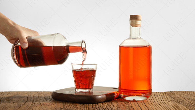 Botella de licor redonda cl&aacute;sica - botella de licor moonea