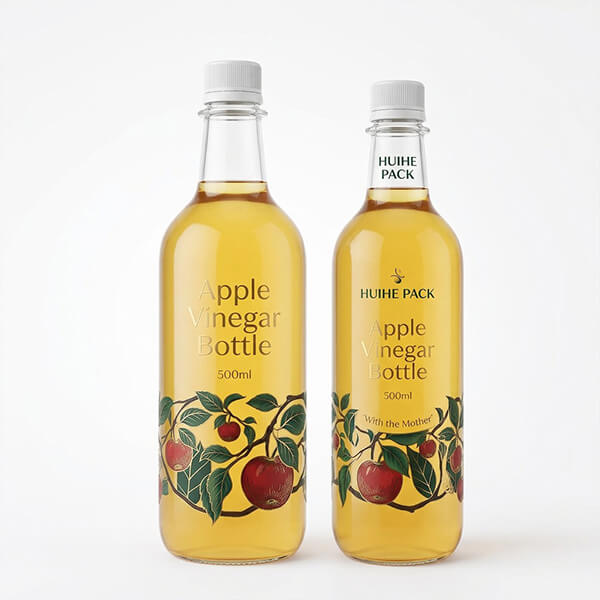 Botella de vinagre redonda