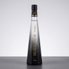 Botella de vodka de vidrio transparente irregular de 700 ml con corcho