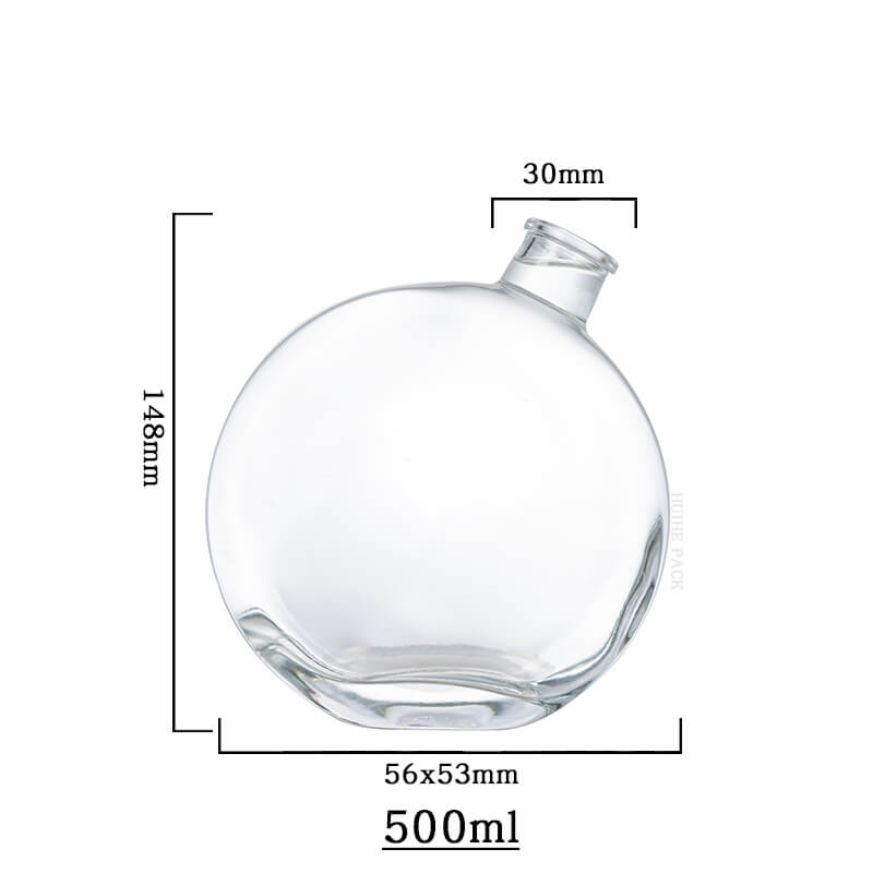 Spherical Liquor Bottle-capacity Capacidad de botella de licor esférico