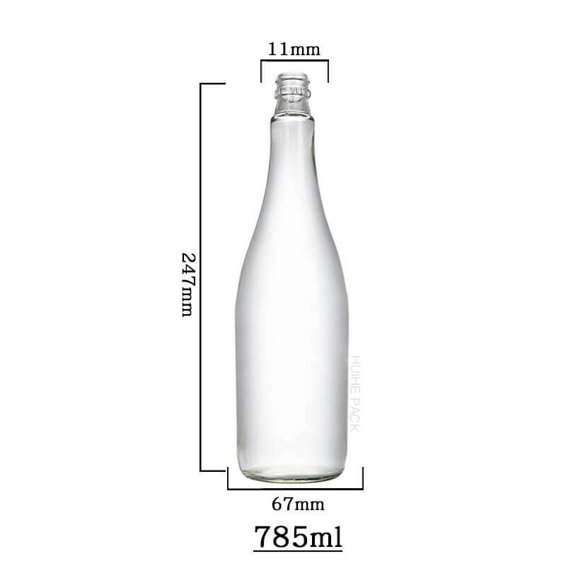 785ml glass juice bottle (12) Botella de zumo de cristal de 785ml (12)