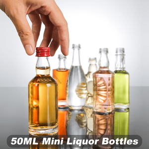 Mini botellas de chupito de licor de alcohol en miniatura a granel de 50 ml al por mayor