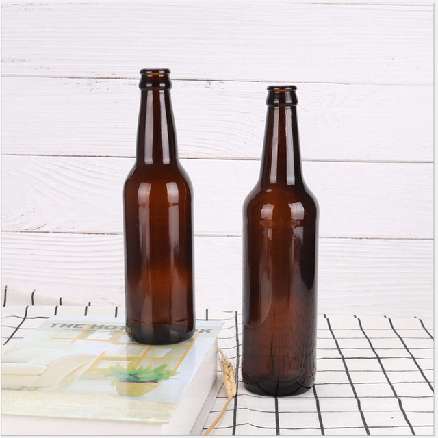 Botellas de embalaje de elaboración de cerveza de vidrio azul verde ámbar