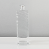 Botella de esp&iacute;ritus de vidrio rectangular de 700 ml con tapa de corcho