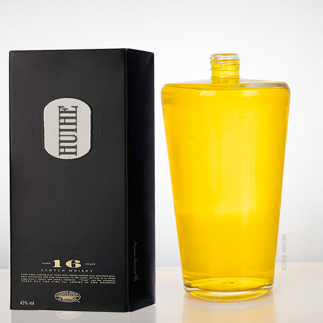 Botella de licor de vidrio cil&iacute;ndrico de 1000 ml de cilindro
