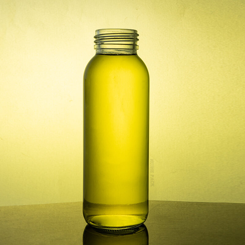 Botella de bebida de vidrio de 320 ml y 450 ml de boca ancha (2)