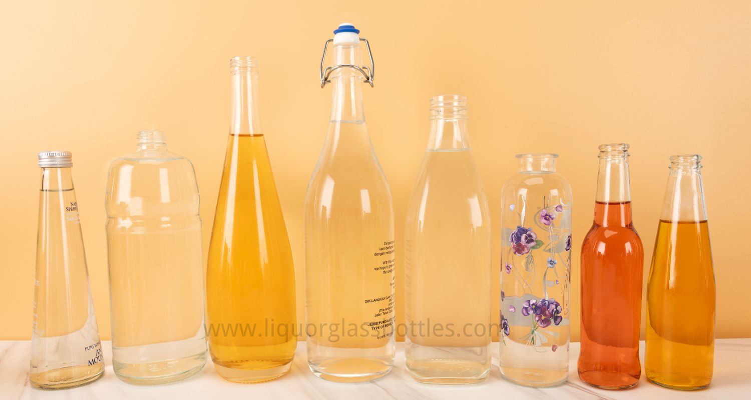 botellas de vidrio para bebidas