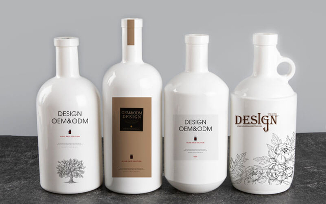 Botellas de licor de crema