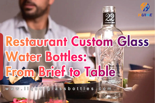 Botellas de agua de vidrio personalizadas para restaurantes: del resumen a la mesa