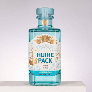 Prisma rectangular mini botella de licor de vidrio 250 ml