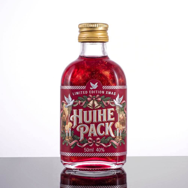 Botellas de chupito de alcohol de vidrio de pedernal transparente cuadrado de 50 ml