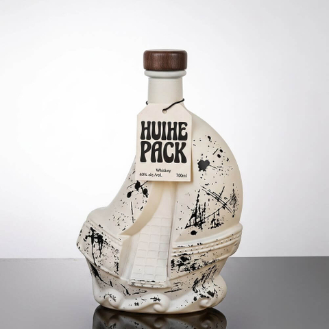 Vela de navegaci&oacute;n - Botella de licor de vidrio de dise&ntilde;o &uacute;nico de dise&ntilde;o