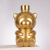 Forma de oso Botella de licor de vidrio transparente 500 ml de botella de hidromiel