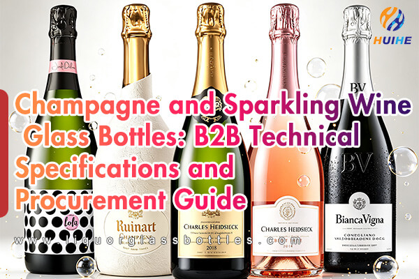 Botellas de copa de champ&aacute;n y vino espumoso: especificaciones t&eacute;cnicas y gu&iacute;a de adquisiciones B2B