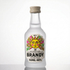 Botellas de whisky peque&ntilde;as de vidrio transparente de alta gama a granel de 50 ml