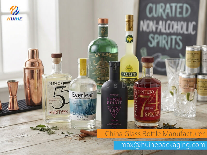 Envases de vidrio para bebidas espirituosas sin alcohol HUIHE 02.jpg
