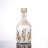 Botellas de alcohol peque&ntilde;as de vidrio de pedernal transparente de cuello solitario de 50 ml a granel